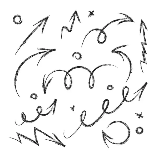 Farklı yönleri gösteren el yapımı oklar..