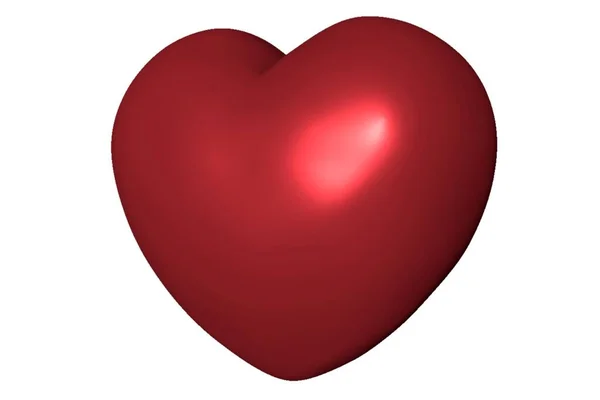 Corações Vermelhos Renderização Ilustração Vetorial — Fotografia de Stock