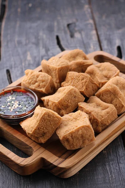 Fried Tofu Crispy Pork — Stock fotografie