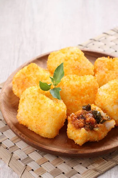 Fried Chicken Cheese Mint — 图库照片