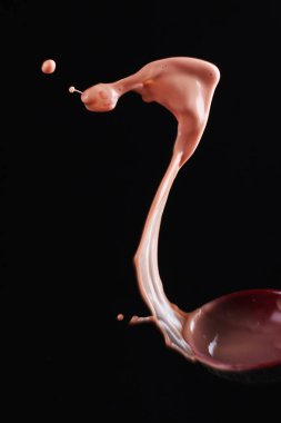 beautiful splash water on black background