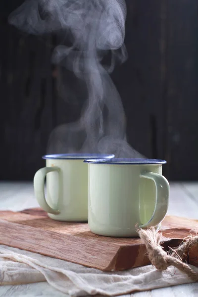 Hot Water Make Coffee Tea — Zdjęcie stockowe