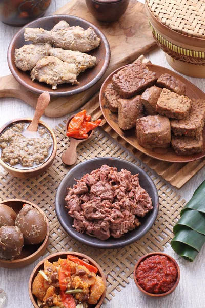 Gudeg Traditional Javanese Dish Yogyakarta Central Java Indonesia Gudeg Made — Stock fotografie