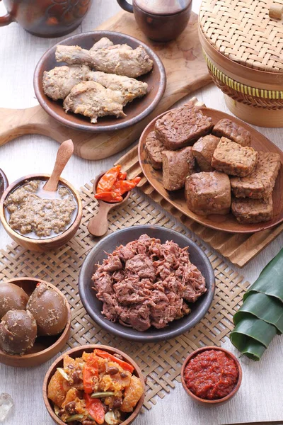 Gudeg Tradiční Javánská Kuchyně Yogyakarty Střední Jávy Indonésii Gudeg Vyroben — Stock fotografie
