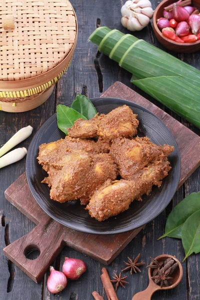 Rendang Ist Traditionelles Indonesisches Essen — Stockfoto
