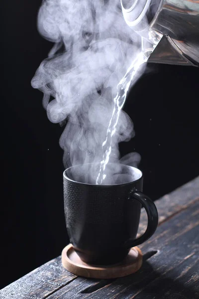 Herbata Aromatyczny Napój Przygotowany Przez Polewanie Gorącą Lub Wrzącą Wodą — Zdjęcie stockowe