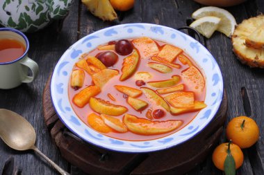Asinan is a pickled vegetable or fruit dish, commonly found in Indonesia. Asin, Indonesian for 