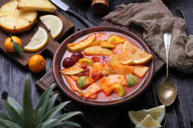 Asinan is a pickled vegetable or fruit dish, commonly found in Indonesia. Asin, Indonesian for 