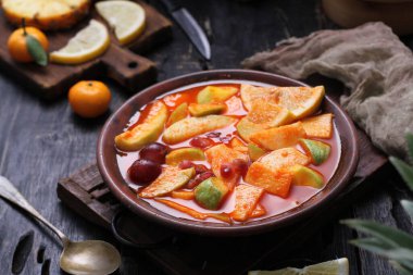 Asinan is a pickled vegetable or fruit dish, commonly found in Indonesia. Asin, Indonesian for 