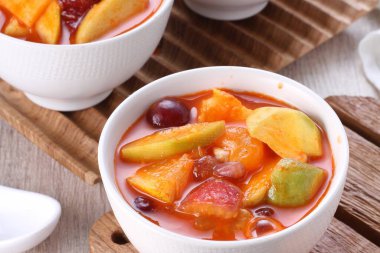 Asinan is a pickled vegetable or fruit dish, commonly found in Indonesia. Asin, Indonesian for 