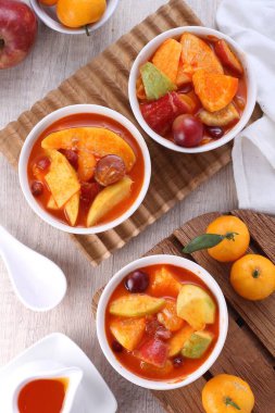 Asinan is a pickled vegetable or fruit dish, commonly found in Indonesia. Asin, Indonesian for 