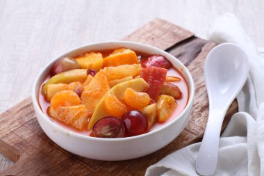 Asinan is a pickled vegetable or fruit dish, commonly found in Indonesia. Asin, Indonesian for 