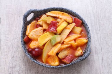 Asinan is a pickled vegetable or fruit dish, commonly found in Indonesia. Asin, Indonesian for 