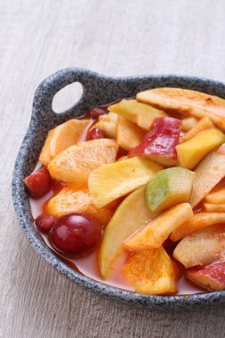 Asinan is a pickled vegetable or fruit dish, commonly found in Indonesia. Asin, Indonesian for 