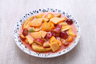 Asinan is a pickled vegetable or fruit dish, commonly found in Indonesia. Asin, Indonesian for 