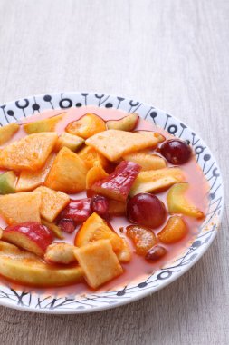 Asinan is a pickled vegetable or fruit dish, commonly found in Indonesia. Asin, Indonesian for 