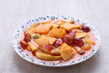 Asinan is a pickled vegetable or fruit dish, commonly found in Indonesia. Asin, Indonesian for 