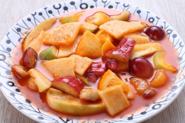 Asinan is a pickled vegetable or fruit dish, commonly found in Indonesia. Asin, Indonesian for 