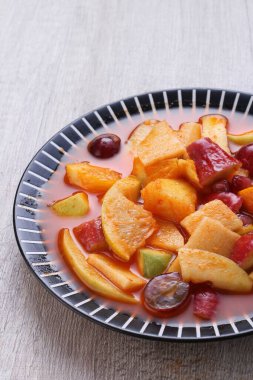 Asinan is a pickled vegetable or fruit dish, commonly found in Indonesia. Asin, Indonesian for 