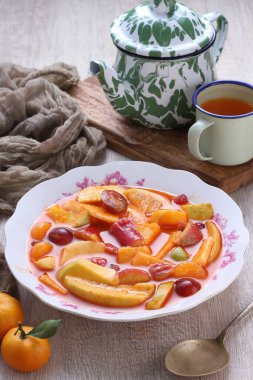 Asinan is a pickled vegetable or fruit dish, commonly found in Indonesia. Asin, Indonesian for 