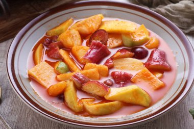 Asinan is a pickled vegetable or fruit dish, commonly found in Indonesia. Asin, Indonesian for 