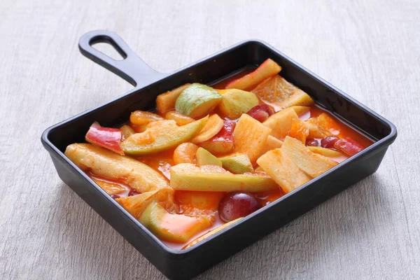 Asinan Pickled Vegetable Fruit Dish Commonly Found Indonesia Asin Indonesian — Foto de Stock