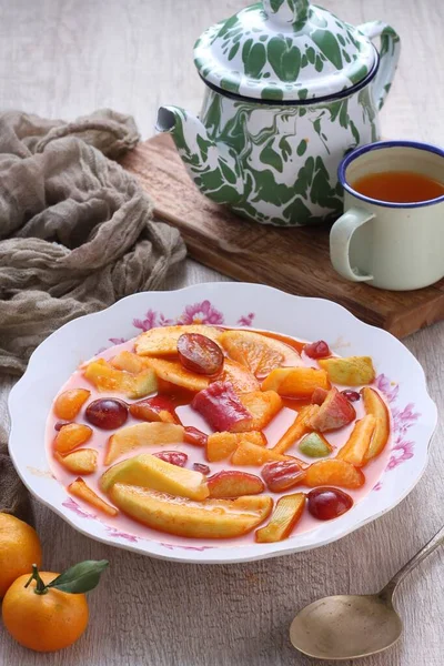 Asinan is a pickled vegetable or fruit dish, commonly found in Indonesia. Asin, Indonesian for 