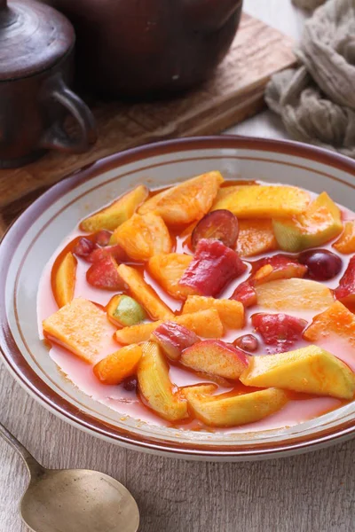 Asinan is a pickled vegetable or fruit dish, commonly found in Indonesia. Asin, Indonesian for 