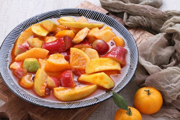 Asinan is a pickled vegetable or fruit dish, commonly found in Indonesia. Asin, Indonesian for 