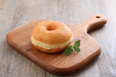 Donuts are fried confectionery, made from wheat flour batter, granulated sugar, egg yolks, baker's yeast, and butter. 