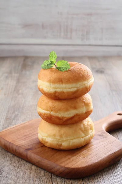 Donuts Fried Confectionery Made Wheat Flour Batter Granulated Sugar Egg — ストック写真