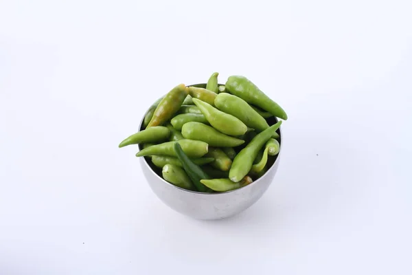 Green Beans Bowl White Background — Stock Photo, Image