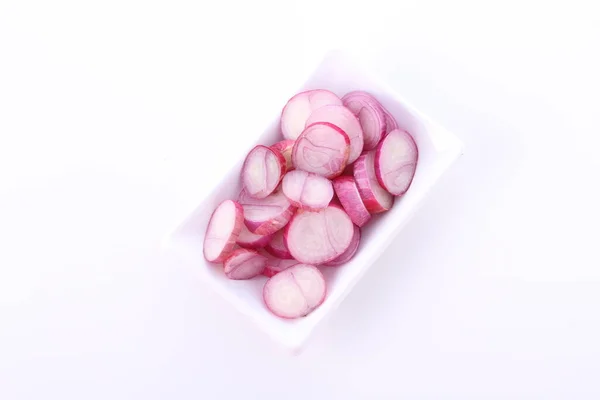 Onion Slice White Background — Stock Photo, Image