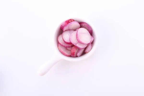 Onion Slice White Background — Stock Photo, Image