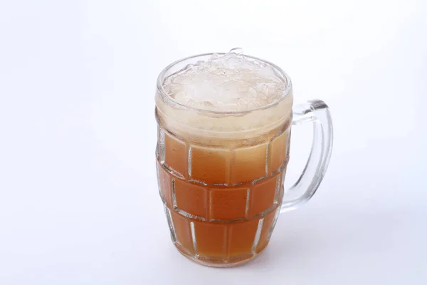 Сладкий Чай Льдом Белом Фоне — стоковое фото