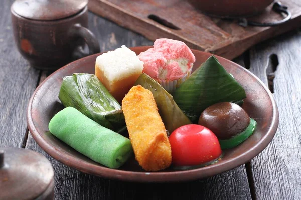 Pasar Jajanan Est Indonésien Nourriture Traditionnelle — Photo
