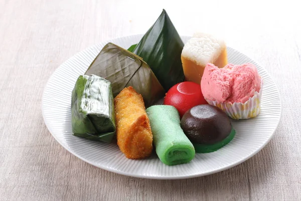 Jajanan Pasar Ist Indonesisches Traditionelles Essen — Stockfoto