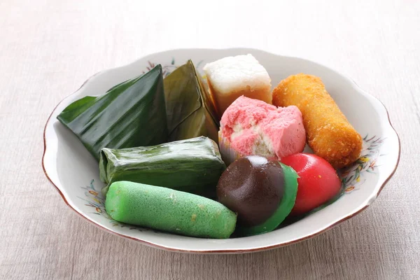 Pasar Jajanan Adalah Makanan Tradisional Indonesia — Stok Foto