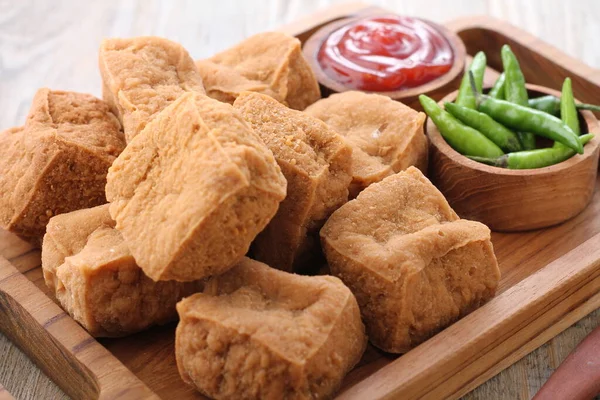 Tahu Sumedang Oder Tahu Bunkeng Sumedangite Tofu Bunkeng Tofu Ist — Stockfoto