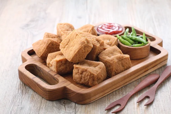 Tahu Sumedang Oder Tahu Bunkeng Sumedangite Tofu Bunkeng Tofu Ist — Stockfoto