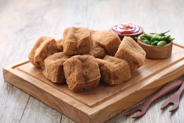 Tahu Sumedang Tahu Bunkeng Sumedangite Tofu Bunkeng Tofu Tofu Sundanese — Foto Stock