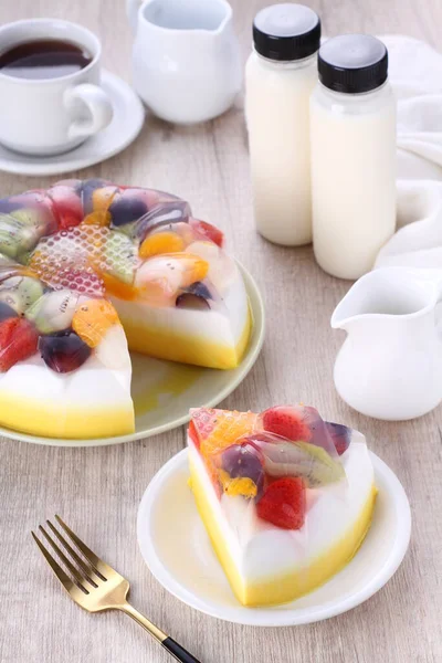 Вкусный Завтрак Фруктами Овощами — стоковое фото