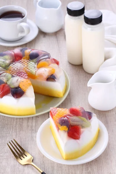 Pyszne Śniadanie Owocami Jagodami — Zdjęcie stockowe