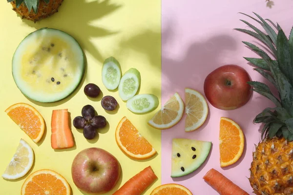 Slice Fruit Bright Background — Stock Photo, Image