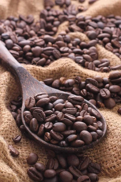 Kávébab Kávénövény Magja Kávé Forrása Piros Vagy Lila Gyümölcs Belsejében — Stock Fotó
