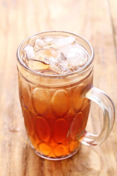 Tahta Masada Tatlı Buzlu Çay — Stok fotoğraf