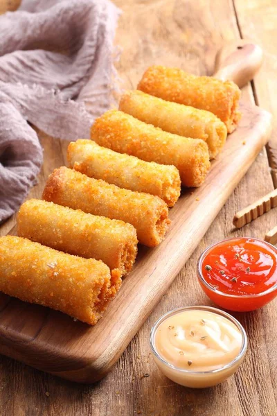 Homemade Crispy Fried Chicken Legs Sauce — Stock Photo, Image