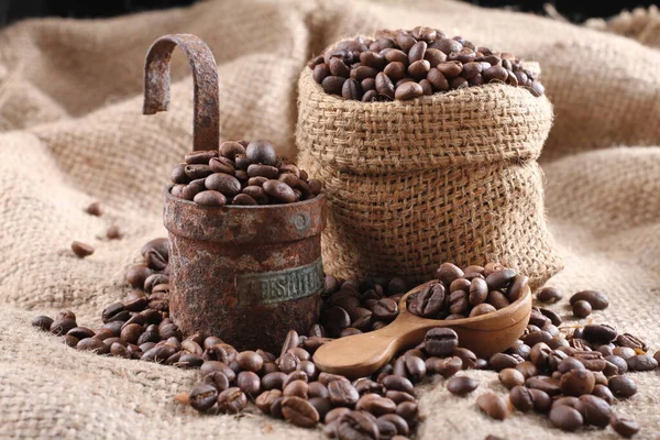 Koffie Bonen Rouwgewaad — Stockfoto