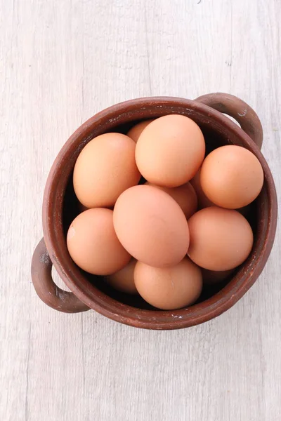 Egg Raw Bright Background — Stock Photo, Image