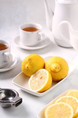 limon ve nane aromalı beyaz çay